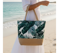 Beach Handbag Palm Leaf