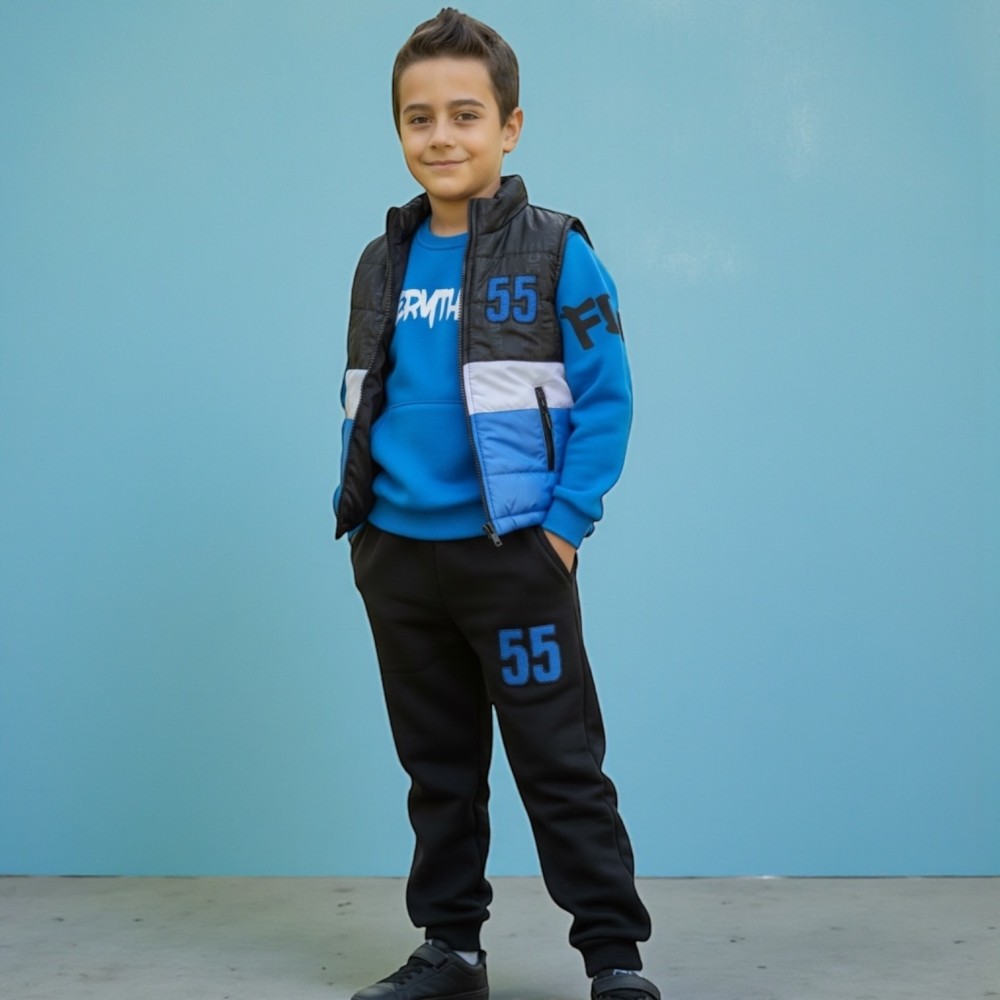 Boy 3 pcs Set - Blue 55 Boy 3 pcs Set - Blue 55