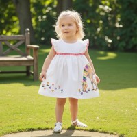 Girl Dress White Horse