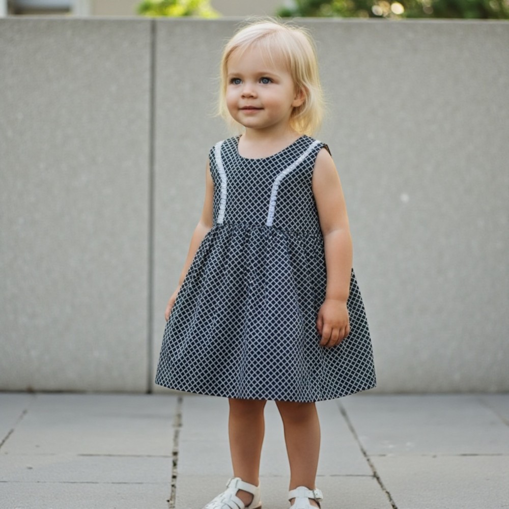 Girl Dress Navy