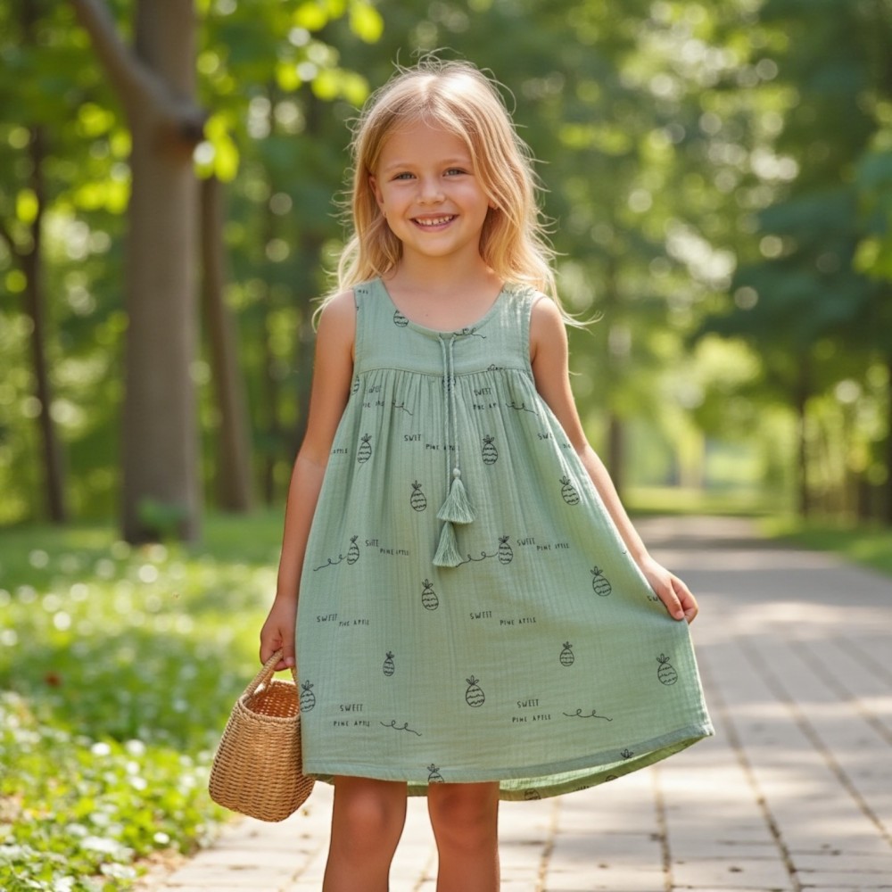 Girl Dress Sweet Pineapple