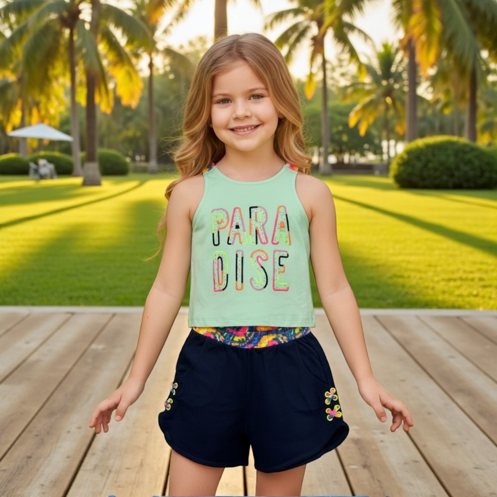 Girls Set - Paradise Green