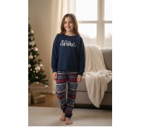 Girl Winter Pyjama Set Snow