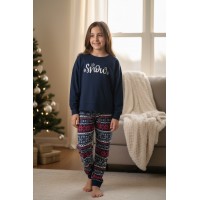 Girl Winter Pyjama Set Snow Girl Winter Pyjama Set Snow