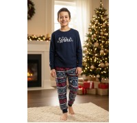Boy Winter Pyjama Set Snow