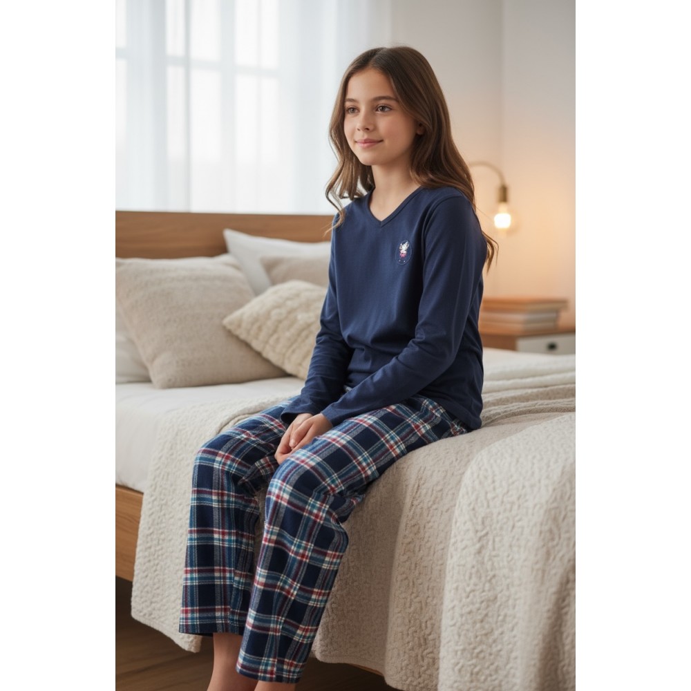 Kids Winter Pyjamas Classic Navy