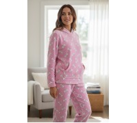 Woman Winter Pyjama Set Bow