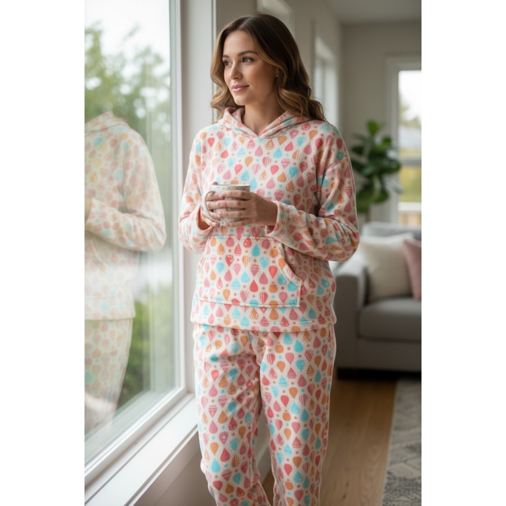 Woman Winter Pyjama Set Balloons Woman Winter Pyjama Set Balloons