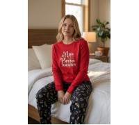 Woman Winter Pyjama Set Christmas Naughty