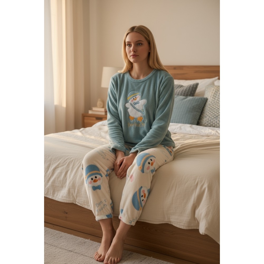 Woman Winter Pyjama Set Don't Touch