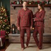 Men Winter Pyjama Set Christmas Red Men Winter Pyjama Set Christmas Red