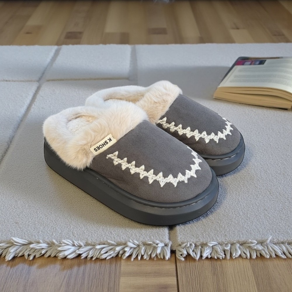 Woman Winter Slippers Classic Grey