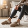 Woman Winter Slippers Beige