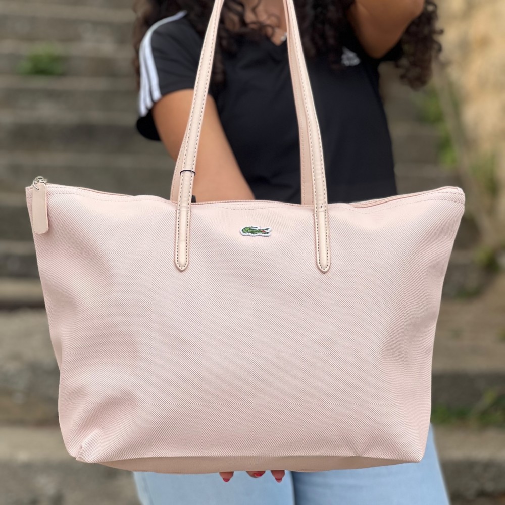 Lacoste Tote Bag - Light Pink