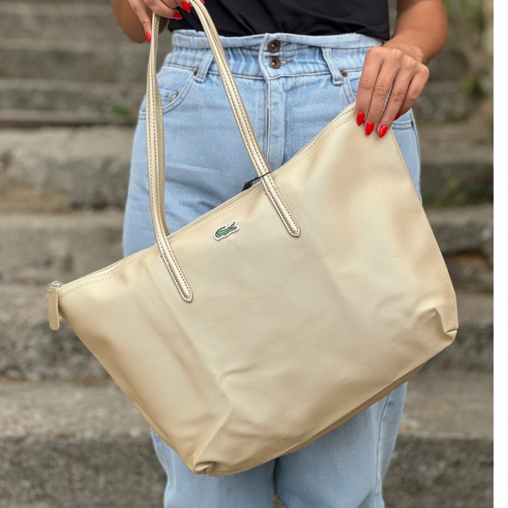 Lacoste Tote Bag - Beige