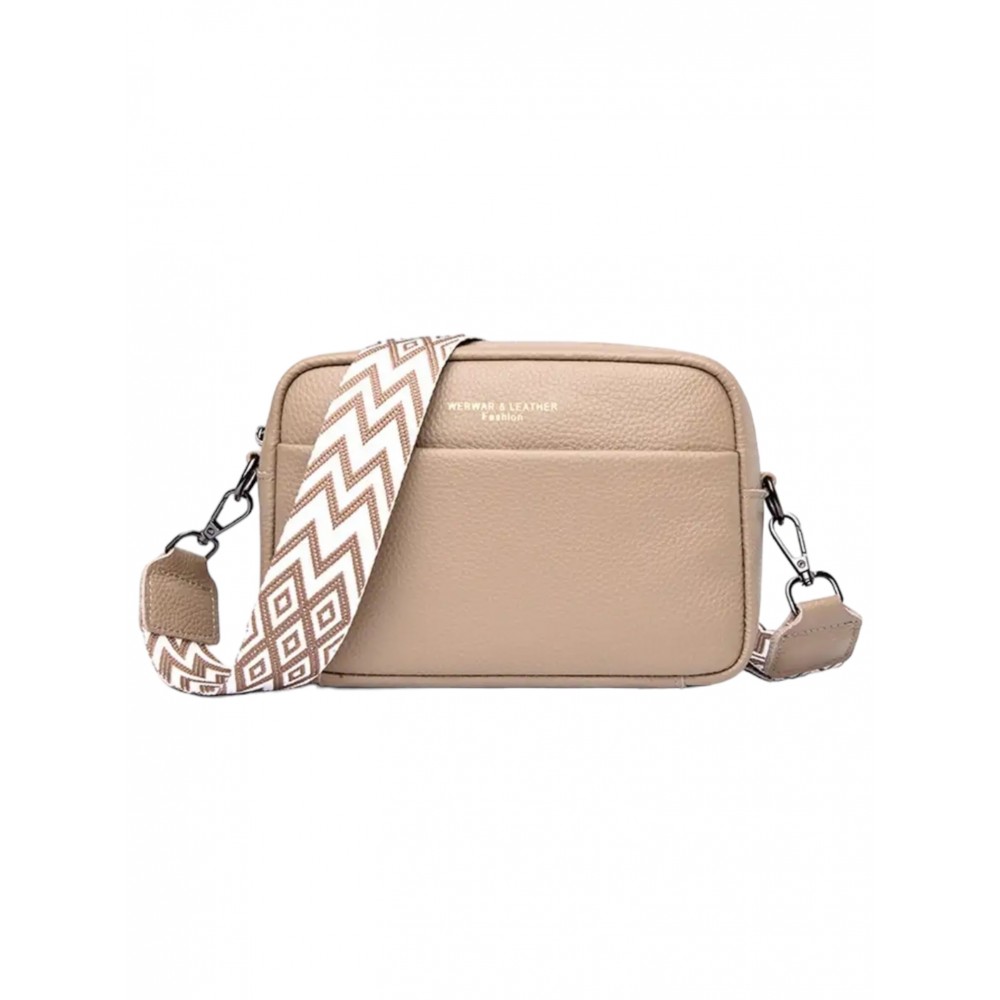 Leather Handbag Beige