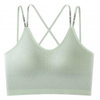 Woman Bra Crop Top Green