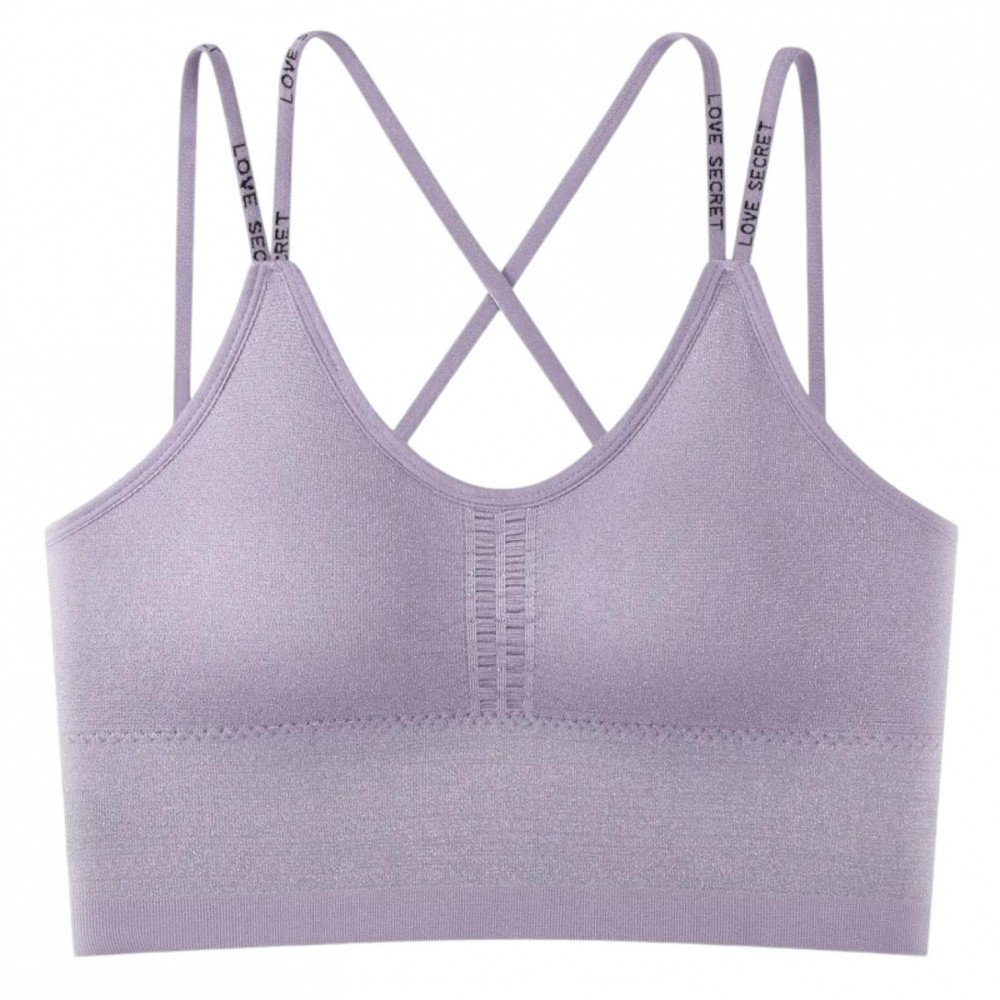 Woman Bra Crop Top Purple