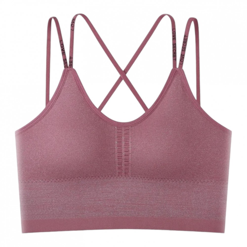 Woman Bra Crop Top Pink