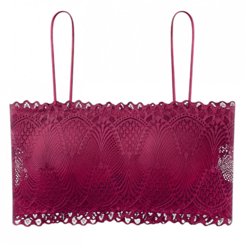 Woman Comfort Bra Stretchy Dentelle Red