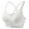 Front Zip Sportswear Bra Woman Push Up White