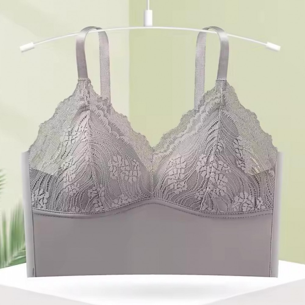 Woman Bra Beautiful Sling Lace Greige