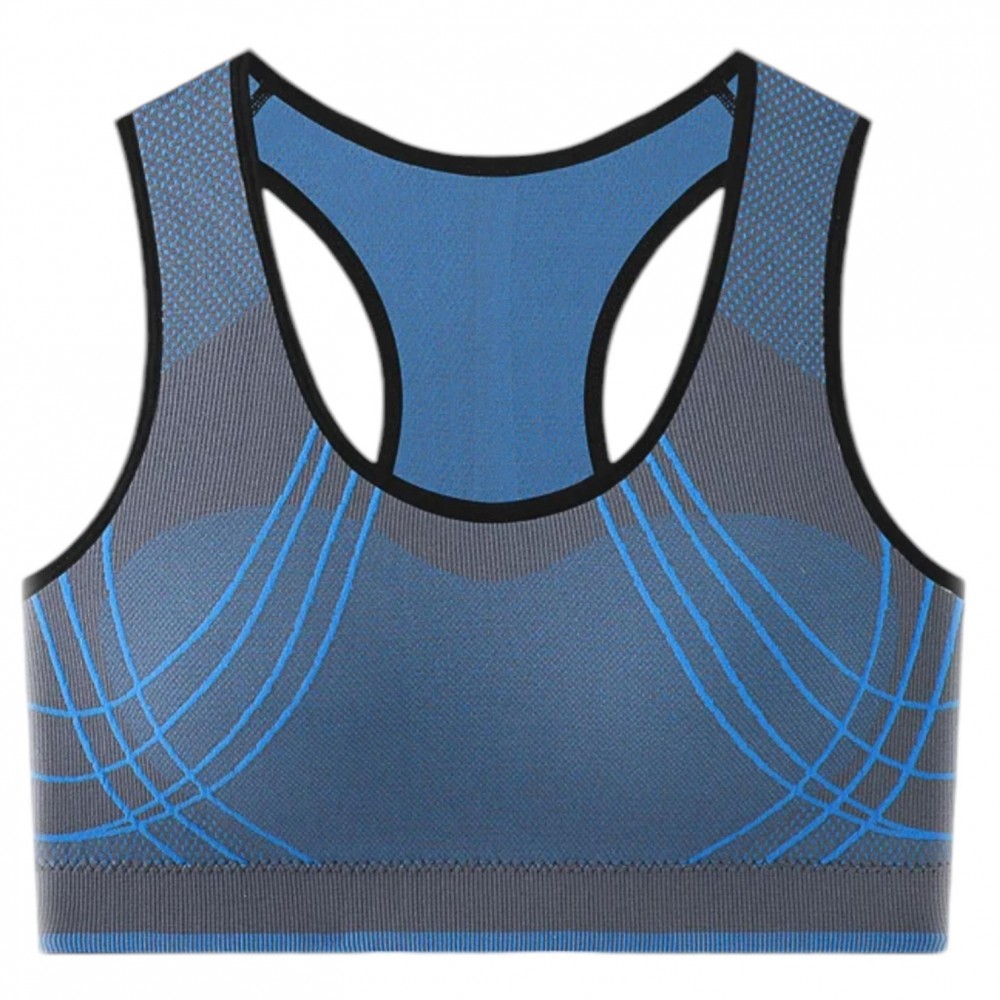 Sports Bra Woman Stretchy Blue