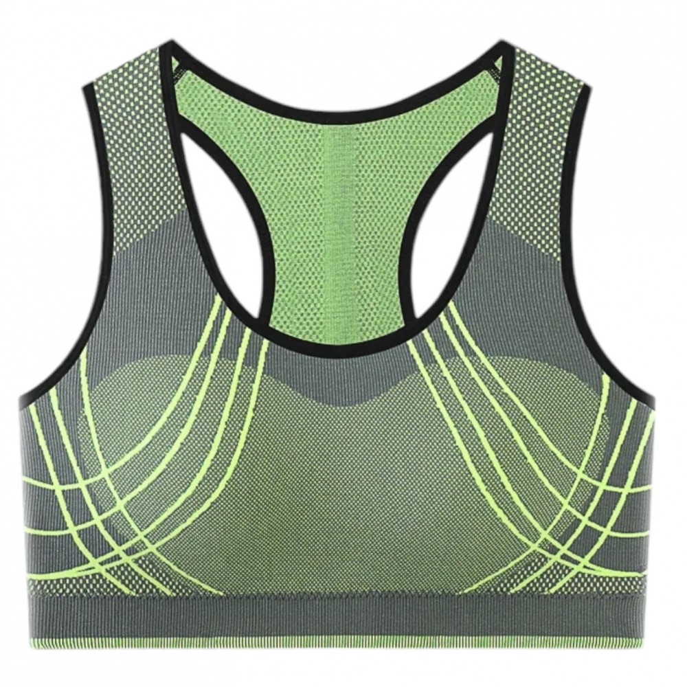 Sports Bra Woman Stretchy Green