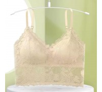 Woman Bra Beautiful Lace Underwear Beige