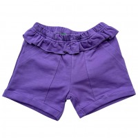 Girls Shorts Cotton Purple