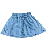 Girls Skirt Jeans Fruits