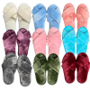 Woman Home Slippers Open Toe Coral