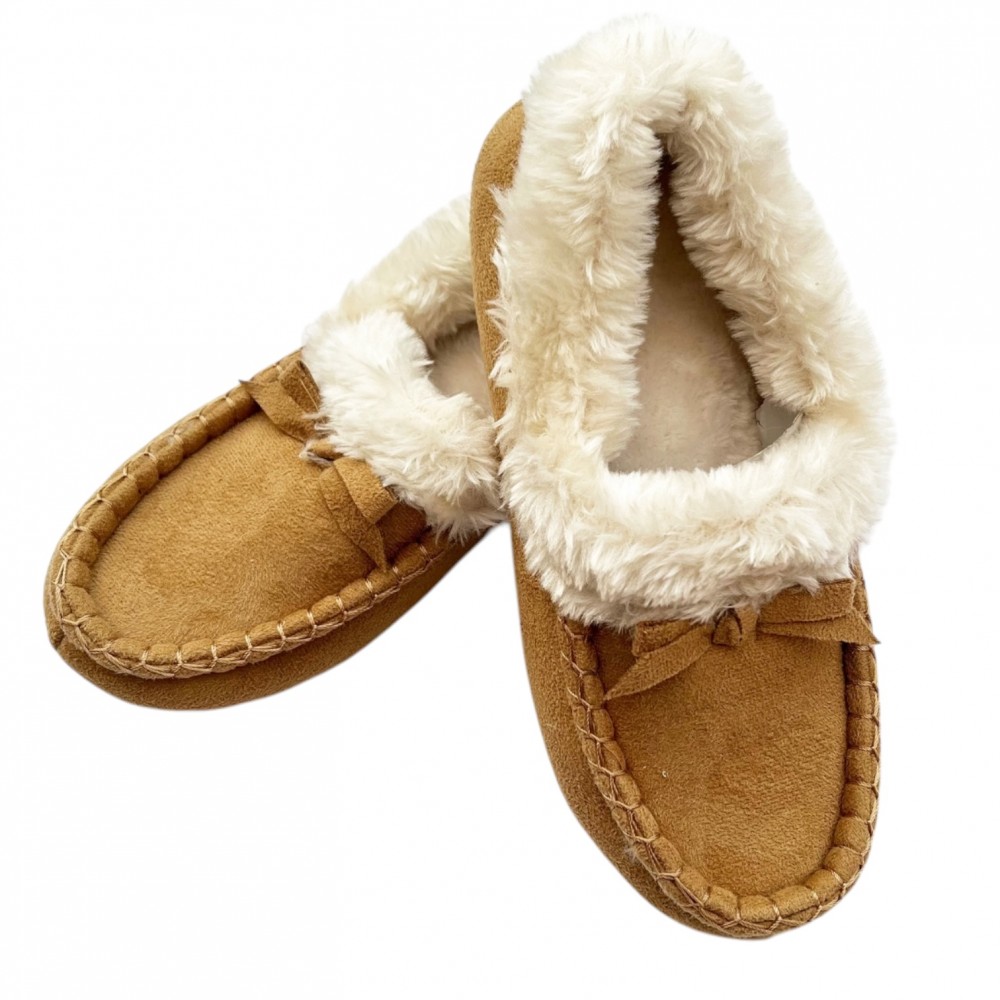 Woman Winter Slippers - Camel