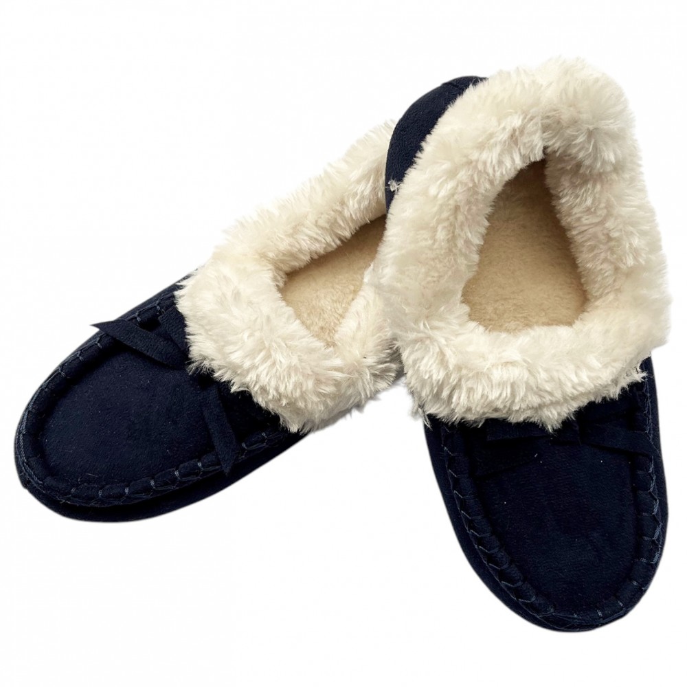 Woman Winter Slippers - Navy