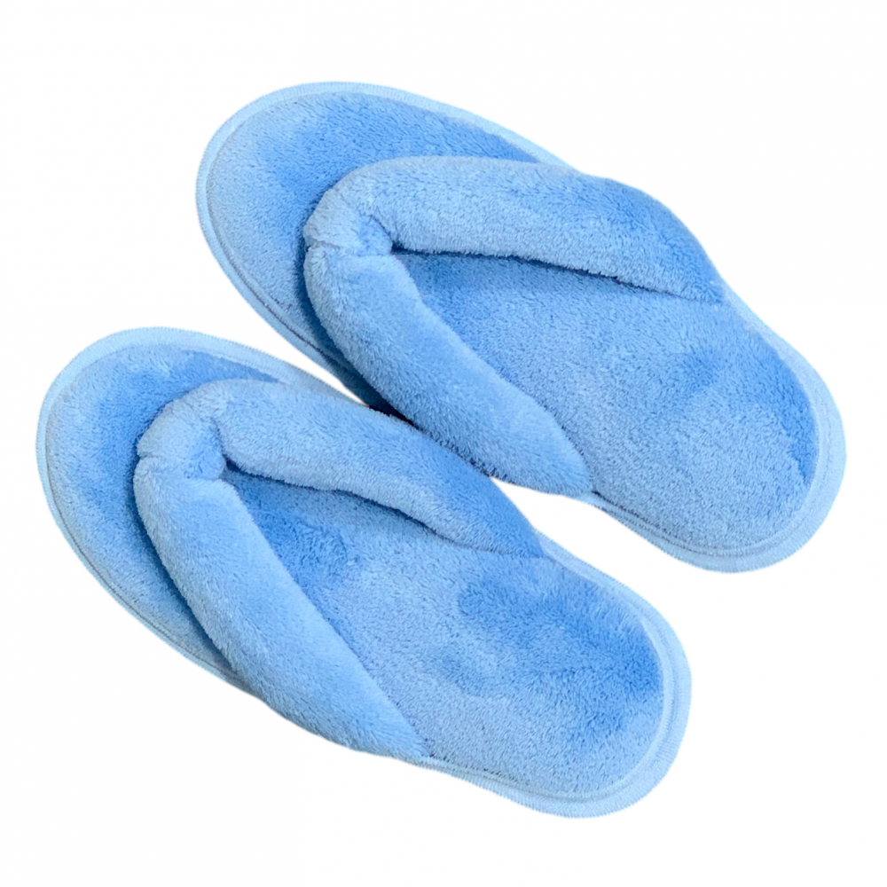 Woman Home Slippers Flip Flop Blue