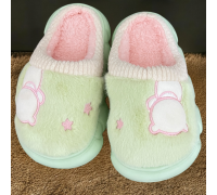 Kids Winter Slippers Bear Body Green