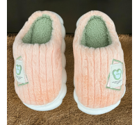 Kids Winter Slippers Bear Style Coral