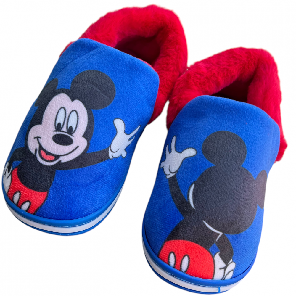 Kids Winter Slippers Mickey Mouse Blue