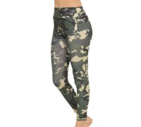 Woman Leggings Gym Army