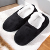 Men Indoor Winter Slippers Soft Classic Black