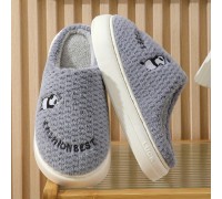 Men Winter Slippers Fashion Best Grey