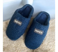 Men Winter Slippers Fashion Navy