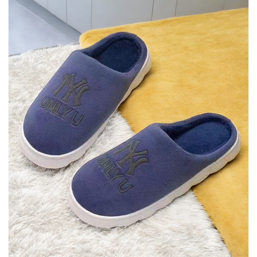 Men Winter Slippers Only U Navy