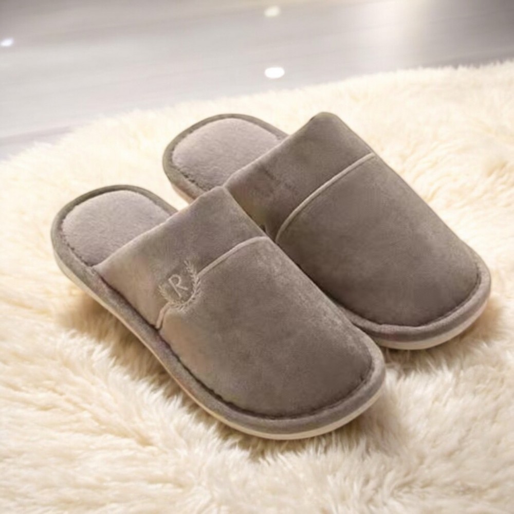 Men Winter Slippers Sports Brown