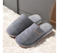 Men Winter Slippers Sports Grey