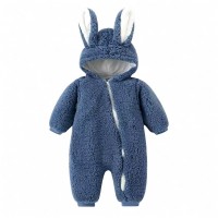 Toddler Winter Onesie Pyjama Fleece Rabbit Navy