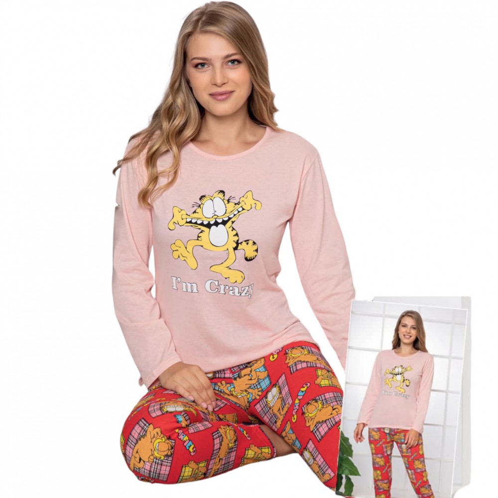 Women Pyjamas I'm Crazy Pink