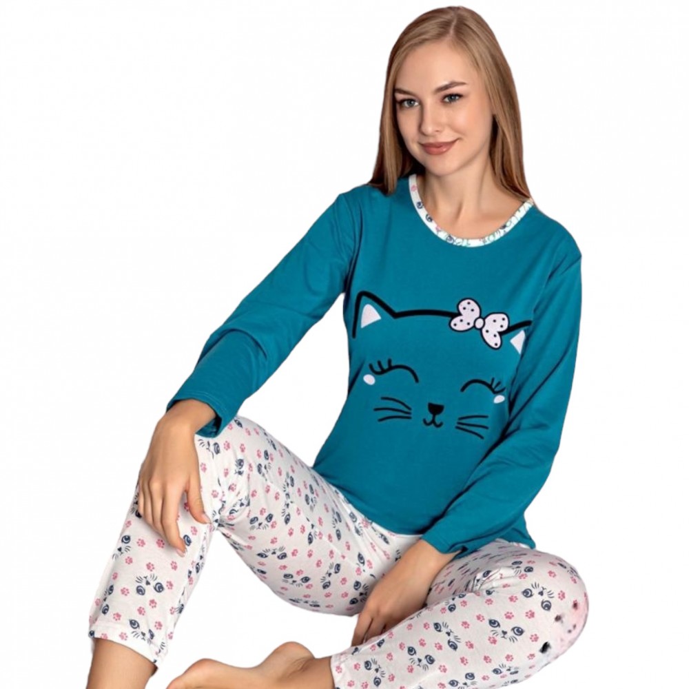 Women Pyjamas Kitty Cat