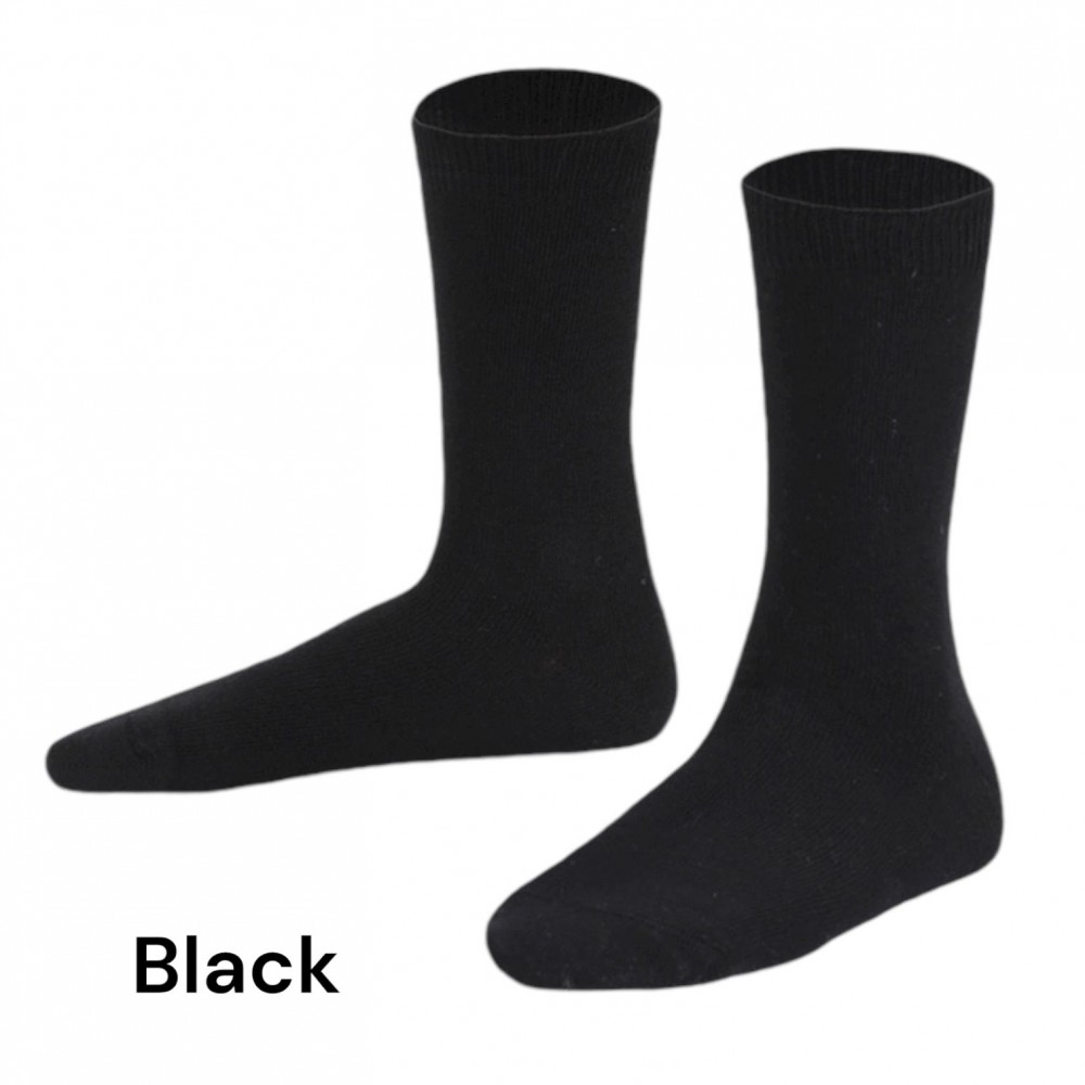 Marie France Basic Full Boy Socks Black