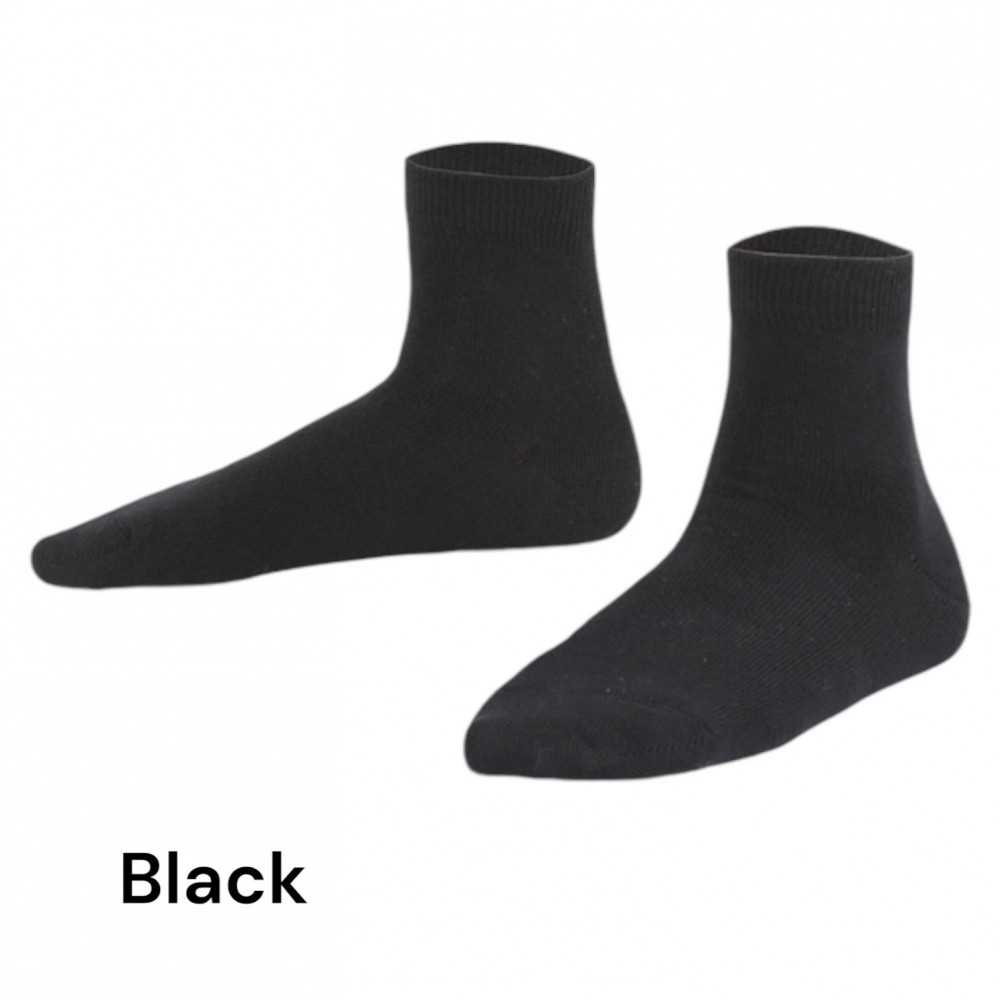 Marie France Basic Half Boy Socks Black